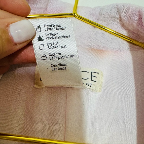 L*Space Tie Dye Women’s Collared Button Blazer Pink Purple White Floral Sleeve 6 - Picture 10 of 14